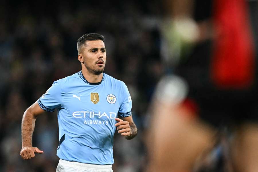 Rodri nel momento del rientro dopo l'infortunio